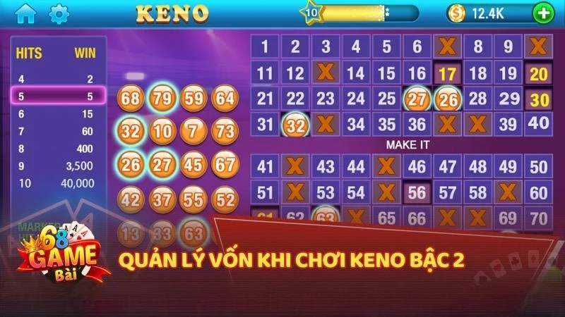 Quản lý vốn khi chơi keno bậc 2